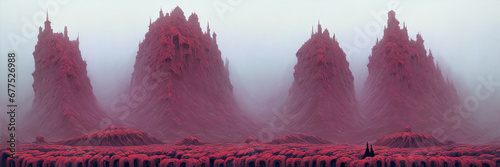 Fantasy landscape. Digital ...