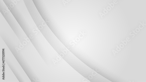 White vector gradient abstract background with shapes elements © Salman