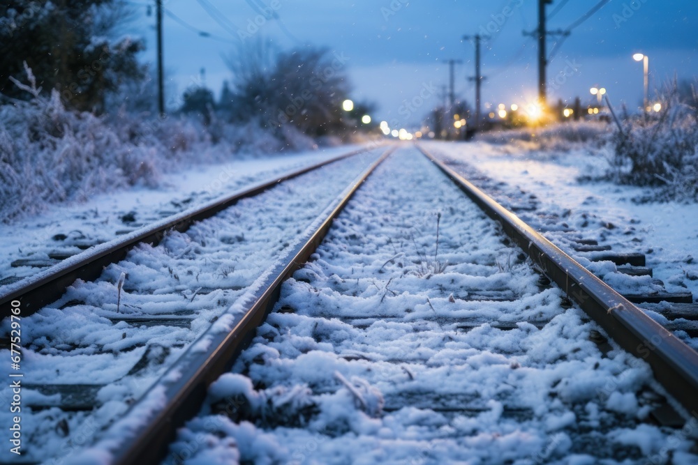 Winter Wildlife Tracks - Generative AI