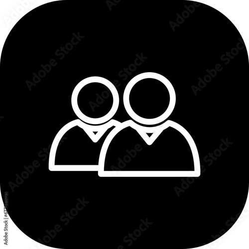 Dev team project development icon with black filled line outline style. technology, development, design, team, concept, dev, computer. Vector Illustration