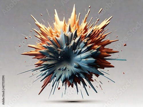 Fireworks in the sky. Generative Ai