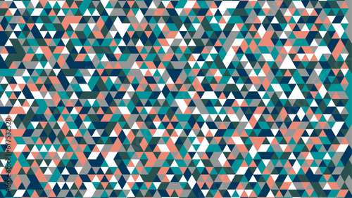 Colorful colourful vector flat mosaic triangle background with shapes