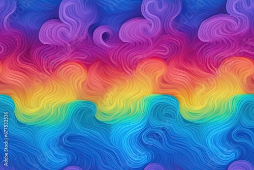 seamless pattern with colorful bright texture on rainbow vivid background