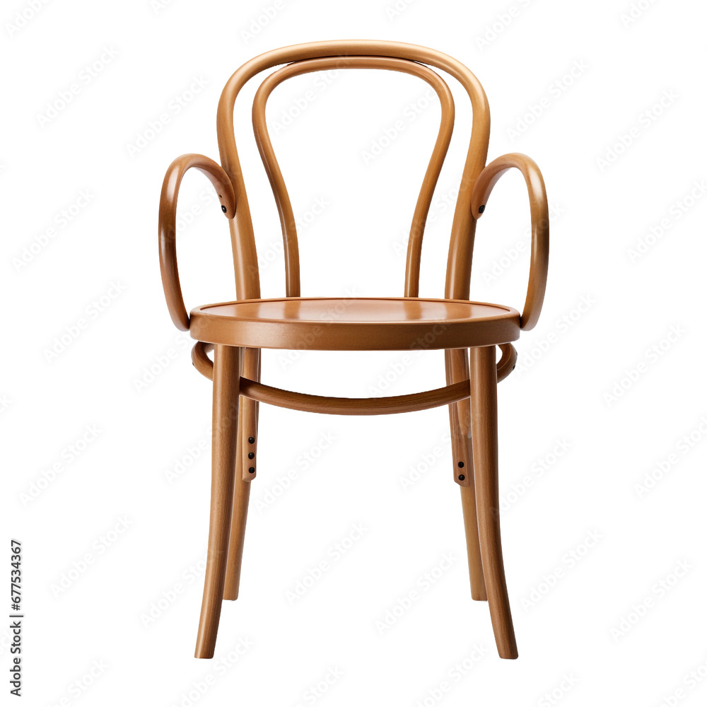 Bentwood Chair isolated on transparent background Bentwood Chair isolated on transparent background