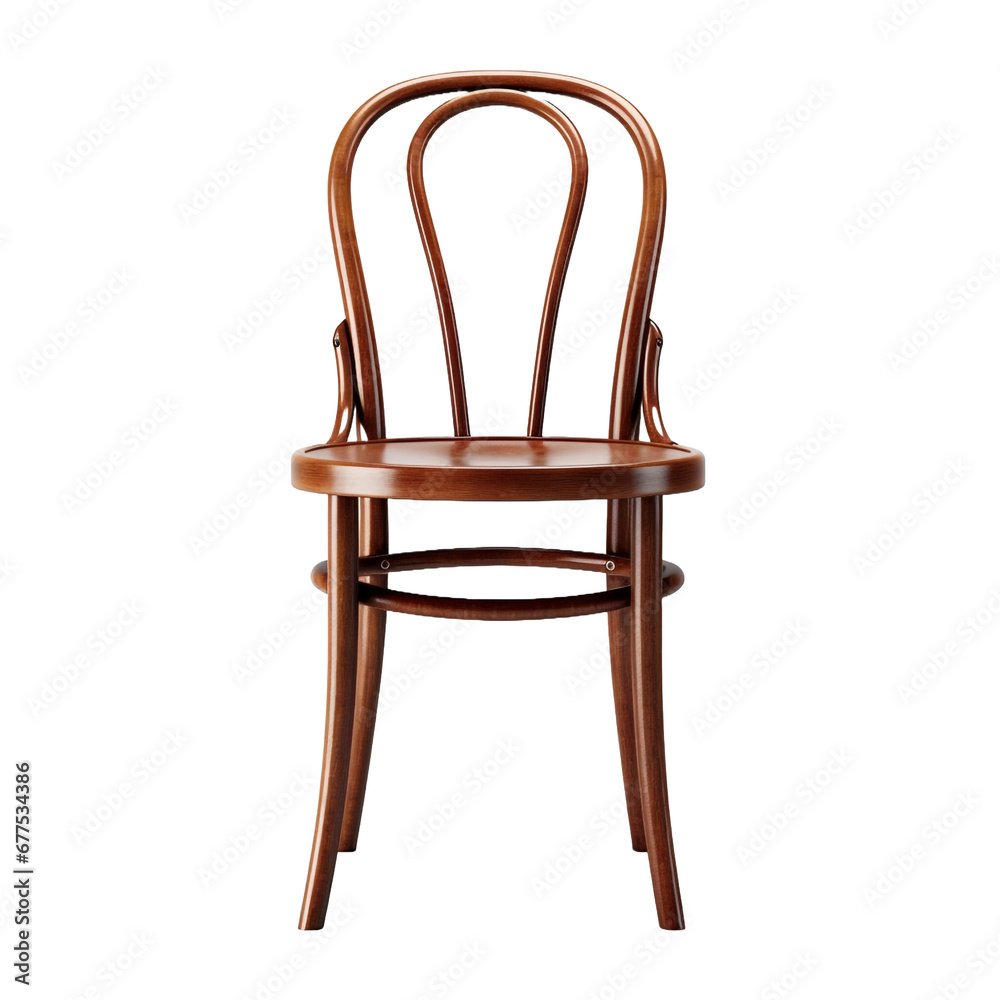 Bentwood Chair isolated on transparent background Bentwood Chair isolated on transparent background