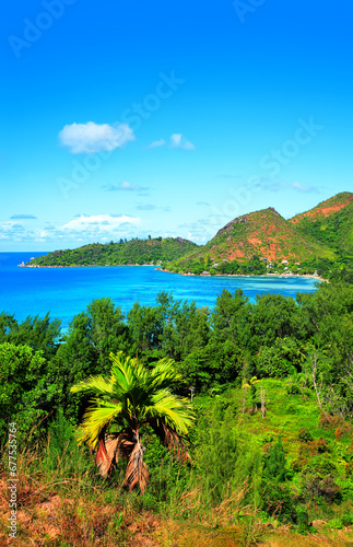 Possession Bay, Island Praslin, Republic of Seychelles, Africa.