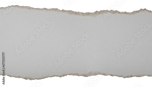 torn white paper on white background