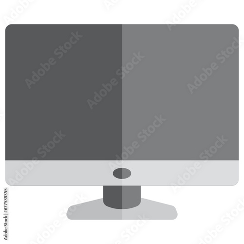 led lcd tv monitor icon illustration