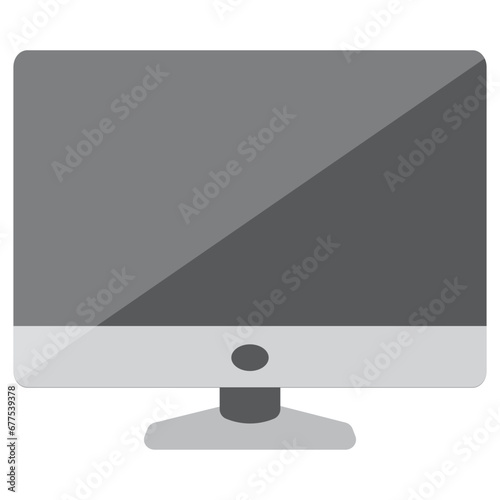 led lcd tv monitor icon illustration