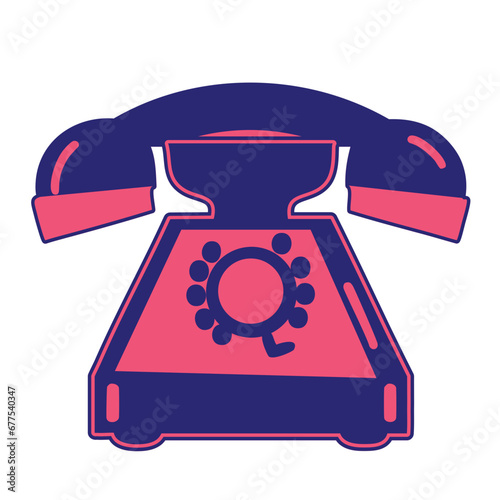 Old rotary telephone