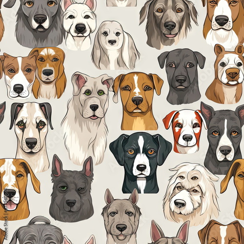 seamless pattern of Dog