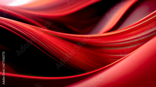 red abstract flowing fluid background