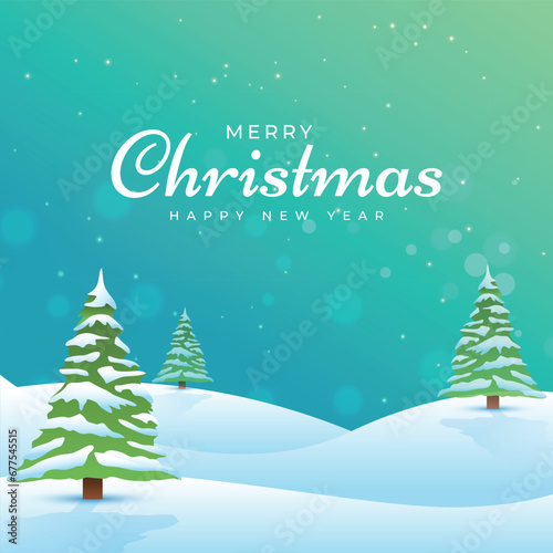 Merry Christmas background and Christmas elements vector collection