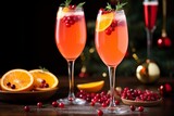 Festive Holiday Cheer: Christmas Mimosa Delight