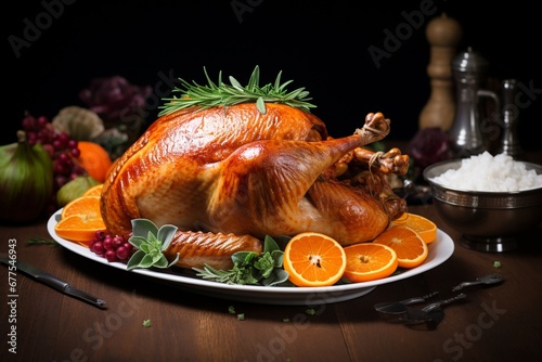 Thanksgiving Feast: Festive Roasted Turkey Celebration