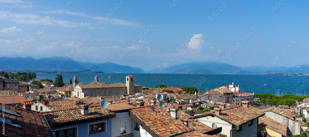 panorama of the city of Desenzano del Garda, Italy	