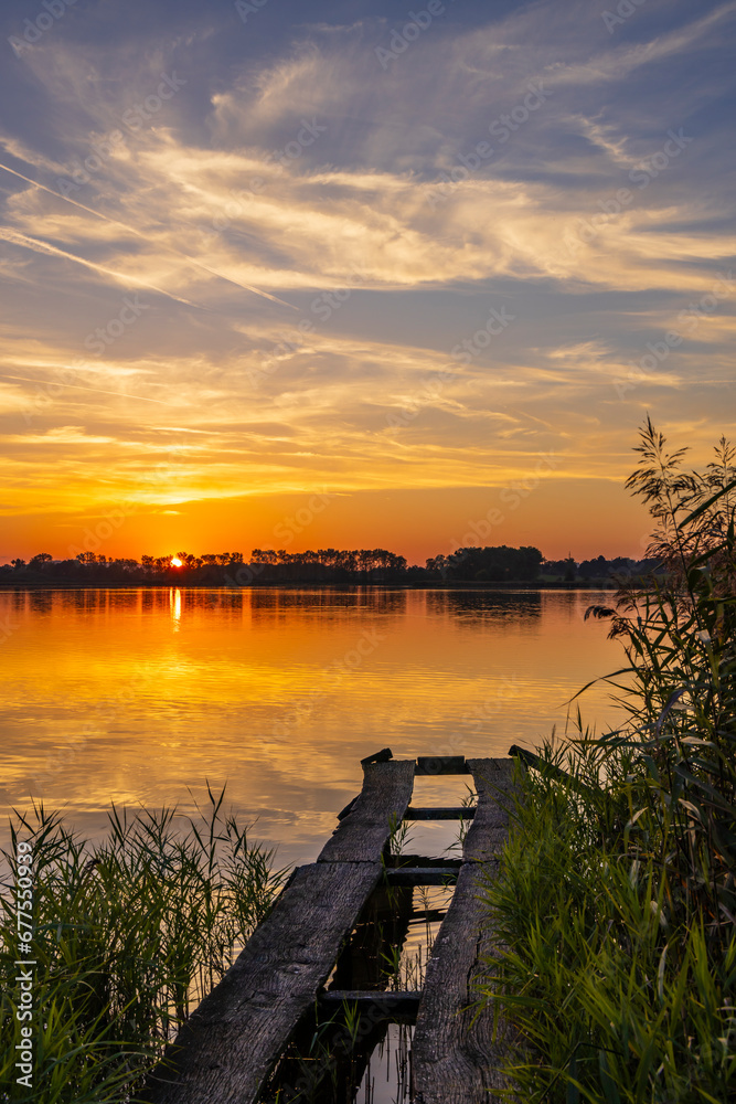 Obraz premium Rezabinec pond, Southern Bohemia, Czech Republic