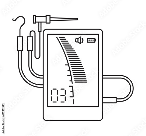 Apex locator - device for stomatology. Thin icon