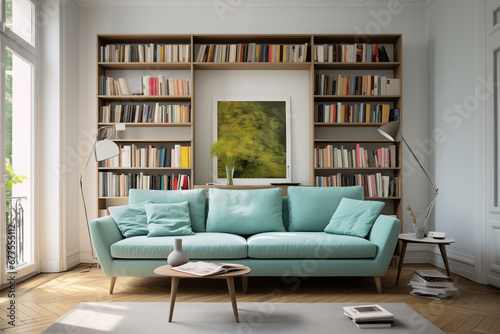 modern living room with sofa, Generative AI  © supakit hongsakul