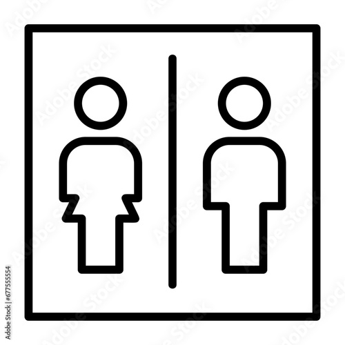  Restroom, lavatory, washroom, toilet, facilities icon and easy to edit.