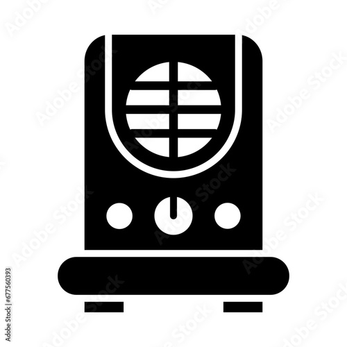 Air Cooler Glyph Icon Design