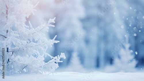 Frostige Eleganz: Schneebedeckte Tannenzweige als stilvolles Beitragsbild