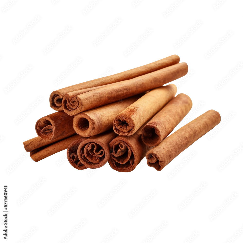 Cinnamon isolated on transparent background Cinnamon isolated on transparent background