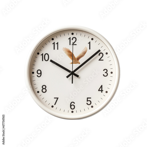 Clock isolated on transparent background