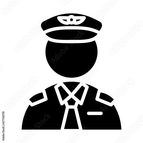  Aviator, captain, airman, flyer, cockpit operator icon and easy to edit.