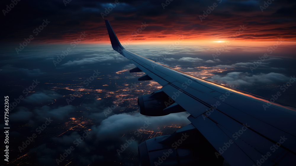 Obraz premium wing of the plane