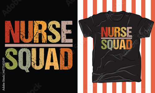 nurse squad t shirt design