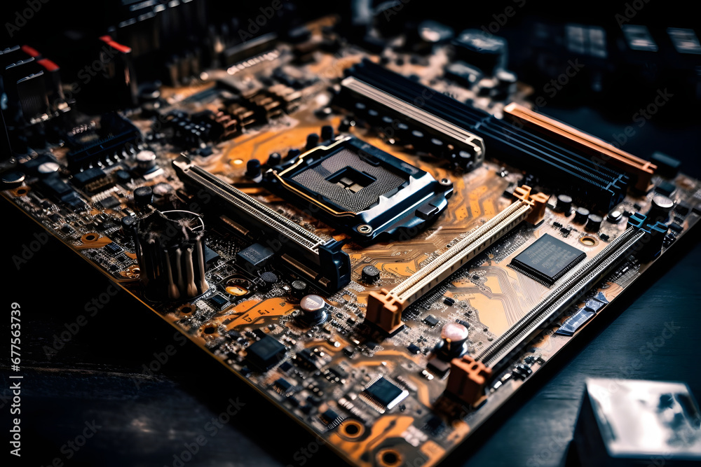 electronic circuit board. 