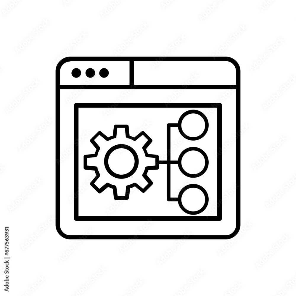 Function settings icon vector set. editable illustration sign collection. automated system symbol. Function settings icon vector set. editable illustration sign collection. automated system symbol.