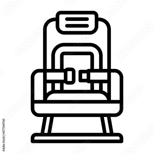  Chair, passenger seats, seating, airline seats, sitting accommodations icon and easy to edit.