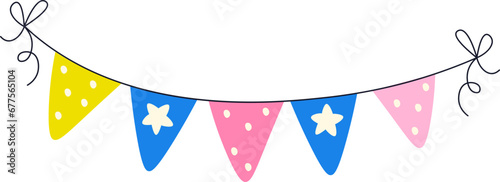 Birthday Flags Ribbon