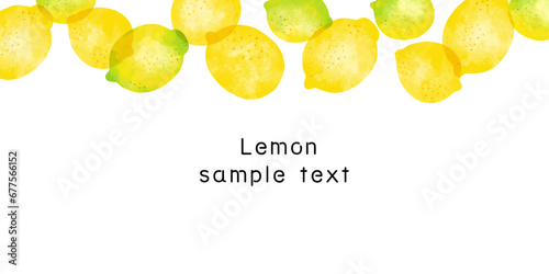 透明感のあるレトロなレモンのフレームイラスト素材
Transparent Retro Lemon Frame Illustration Material
