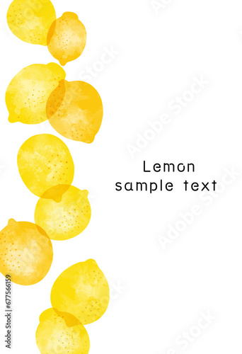 透明感のあるレトロなレモンのフレームイラスト素材
Transparent Retro Lemon Frame Illustration Material
