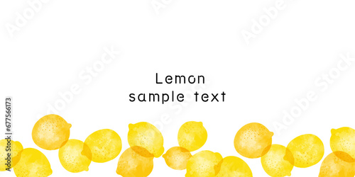 透明感のあるレトロなレモンのフレームイラスト素材
Transparent Retro Lemon Frame Illustration Material
