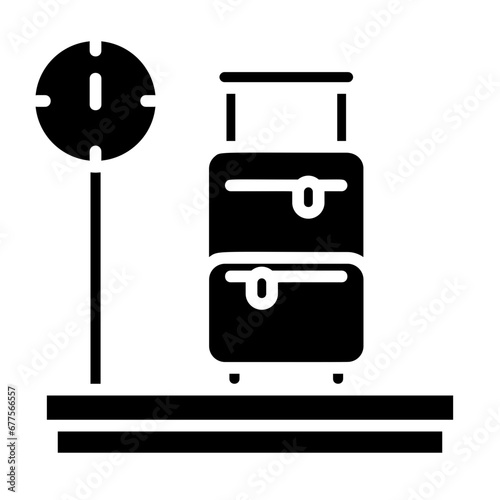  Mass, heaviness, load, measurement, scale reading icon and easy to edit.