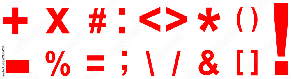 Fototapeta premium Mathematical Icons. Math symbols. Vector icons for calculation. vector Isolated