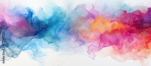 The abstract background design features a textured watercolor effect on white paper isolated to create an art piece with elements of water smoke paint grunge and brush perfect as a unique wa