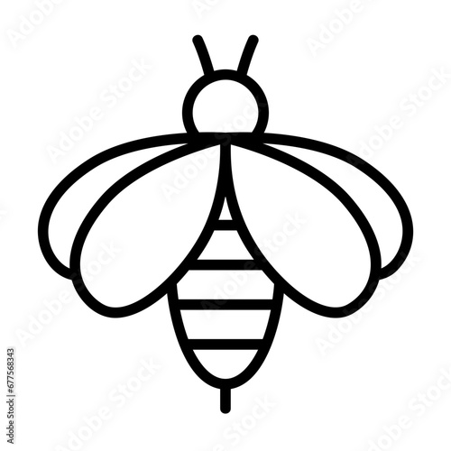 Honeybee, pollinator, Apis, hymenopteran, stinger icon and easy to edit. photo