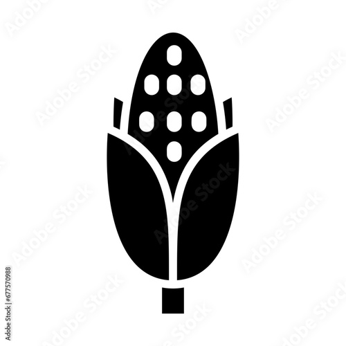 Maize, cereal grain, Zea mays, sweetcorn, kernel icon and easy to edit.
