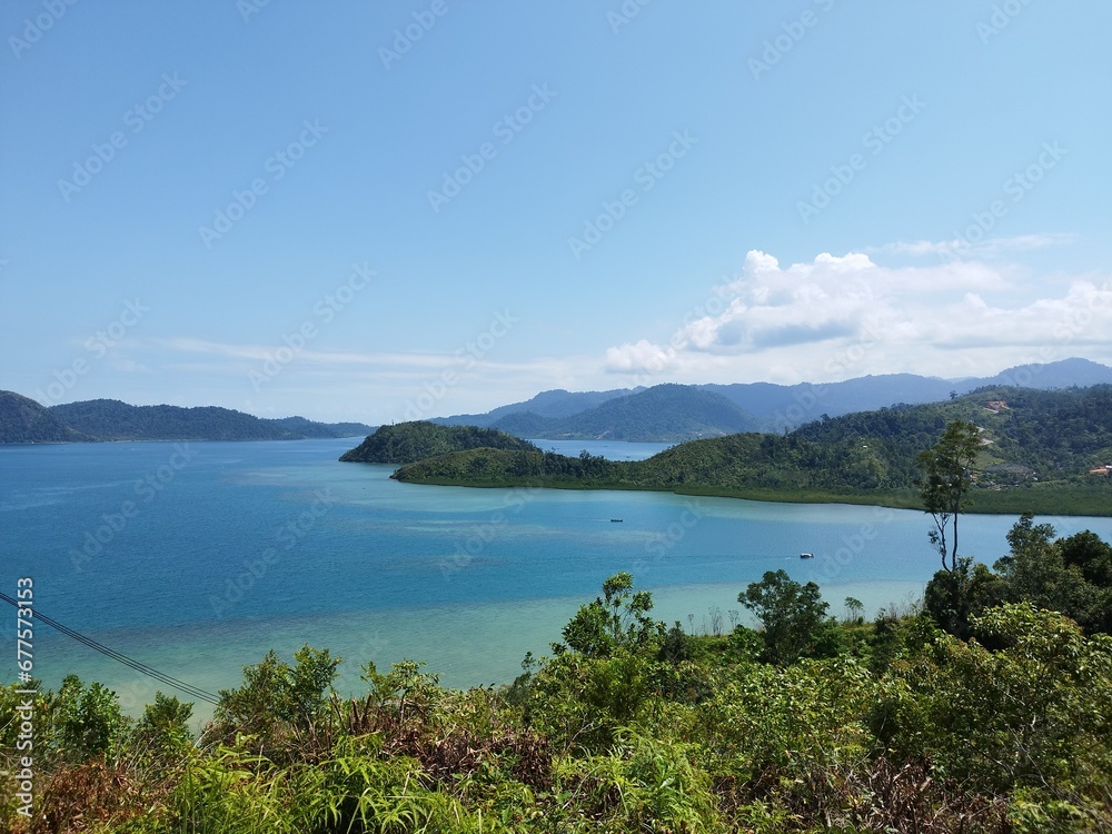 Beatifull Mandeh Beach View from Hill Beatifull Mandeh Beach View from Hill