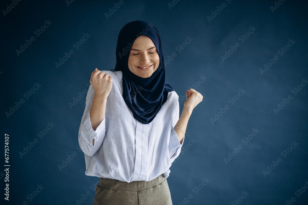 Young muslim woman wearing headscarf Young muslim woman wearing headscarf