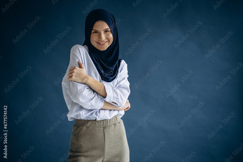 Young muslim woman wearing headscarf Young muslim woman wearing headscarf