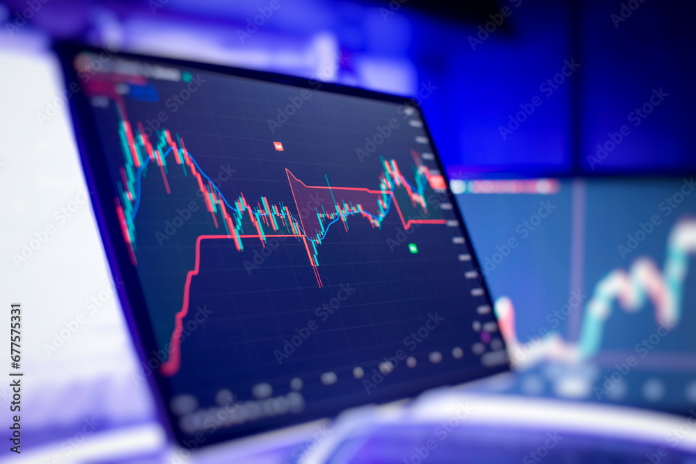 Financial chart with up trend line graph. Wealth management with risk diversification concept. Financial chart with up trend line graph. Wealth management with risk diversification concept.