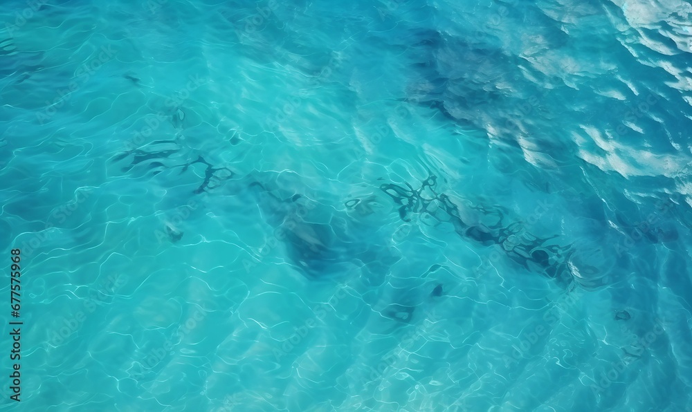 underwater view of the sea, Generative AI