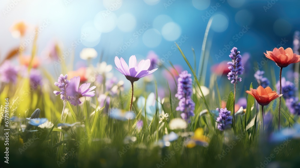 backgrounds macro meadow springtime tranquil illustration grass leaf, blue growth, yellow day backgrounds macro meadow springtime tranquil