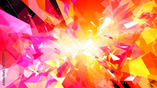 Fototapeta Naklejka Na Ścianę i Meble -  カラフルクリア ビジネス背景イラスト